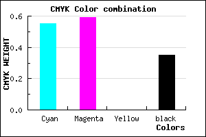 #4B44A6 color CMYK mixer