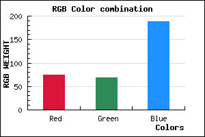 rgb background color #4B44BC mixer