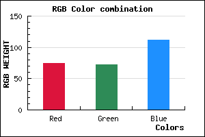 rgb background color #4B4870 mixer