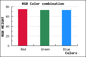 rgb background color #4B4949 mixer
