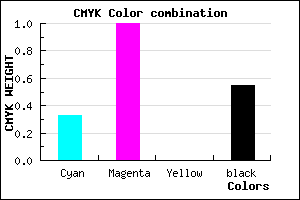 #4C0072 color CMYK mixer
