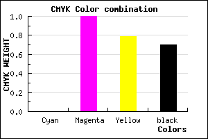 #4C0010 color CMYK mixer
