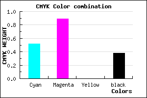 #4C129E color CMYK mixer