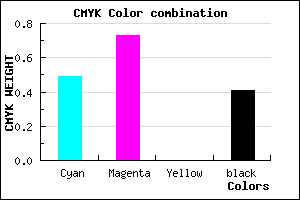 #4C2896 color CMYK mixer