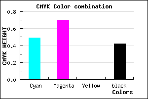 #4C2C94 color CMYK mixer