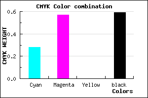 #4C2D69 color CMYK mixer