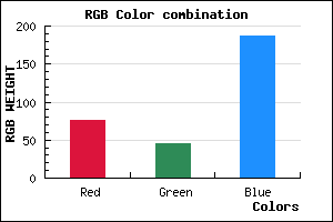 rgb background color #4C2DBB mixer
