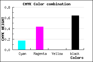 #4C345C color CMYK mixer