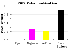 #4C383C color CMYK mixer