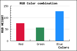 rgb background color #4C397F mixer