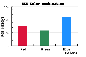 rgb background color #4C3A6E mixer