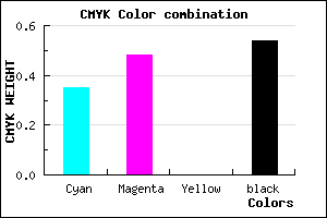 #4C3D75 color CMYK mixer