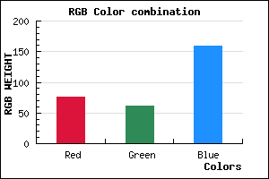 rgb background color #4C3D9F mixer