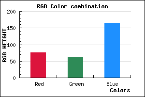 rgb background color #4C3DA5 mixer