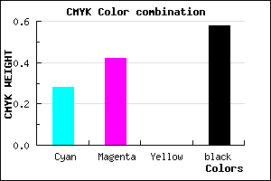 #4C3E6A color CMYK mixer