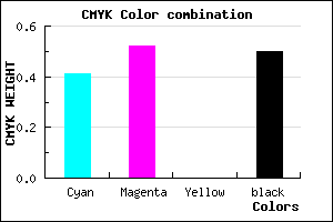 #4C3E80 color CMYK mixer