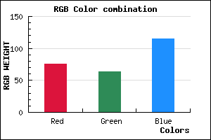 rgb background color #4C3F73 mixer