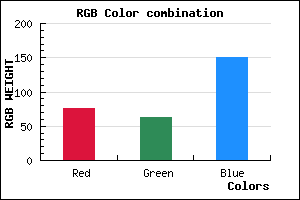 rgb background color #4C3F97 mixer
