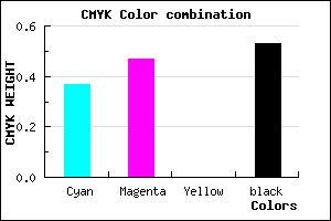 #4C4078 color CMYK mixer