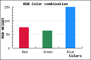 rgb background color #4C4096 mixer