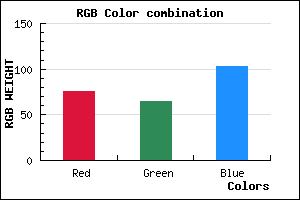 rgb background color #4C4167 mixer