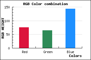 rgb background color #4C418F mixer