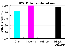 #4C4284 color CMYK mixer