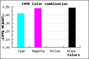 #4C4482 color CMYK mixer