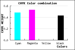 #4C4492 color CMYK mixer
