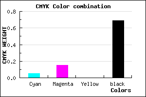 #4C4450 color CMYK mixer