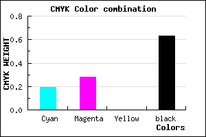 #4C445E color CMYK mixer