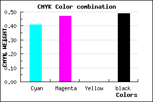 #4C4581 color CMYK mixer