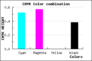 #4C459F color CMYK mixer