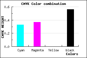 #4C4771 color CMYK mixer