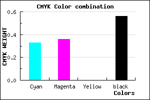 #4C4871 color CMYK mixer