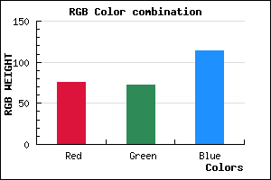 rgb background color #4C4872 mixer