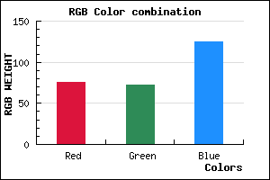 rgb background color #4C487D mixer
