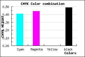 #4C4881 color CMYK mixer