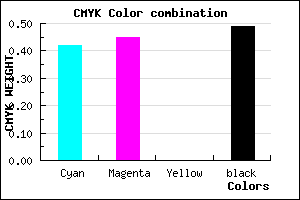 #4C4882 color CMYK mixer