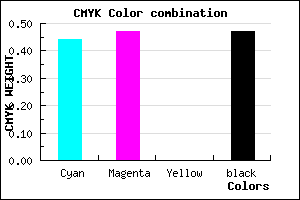 #4C4887 color CMYK mixer