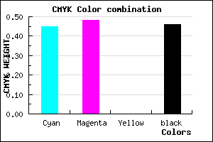 #4C488A color CMYK mixer
