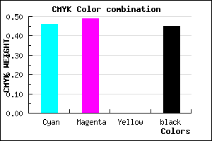 #4C488D color CMYK mixer
