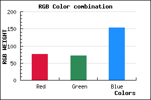 rgb background color #4C4899 mixer