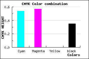 #4C48A7 color CMYK mixer