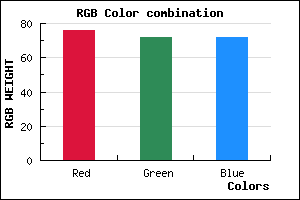 rgb background color #4C4848 mixer