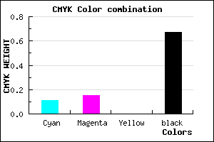 #4C4855 color CMYK mixer