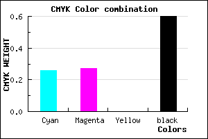 #4C4B67 color CMYK mixer