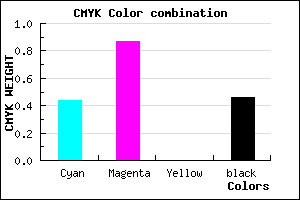 #4D128A color CMYK mixer