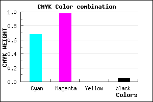 #4D04F2 color CMYK mixer