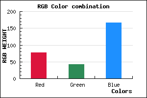 rgb background color #4D2BA7 mixer